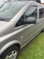 Installed View - Mercedes-Benz Vito W639 (2004-2015): Premium Window Visors