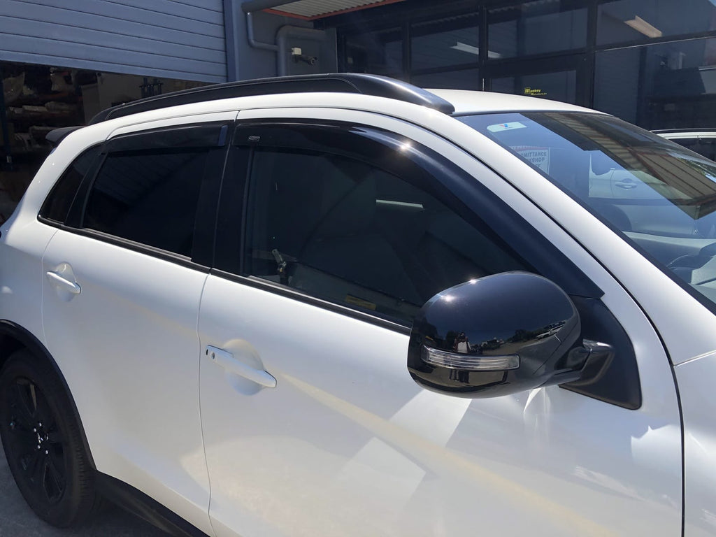 Installed View - Mitsubishi ASX (2010-2024): Premium Window Visors