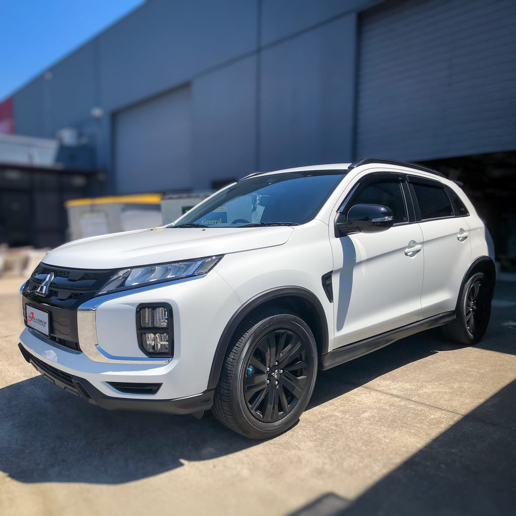 Installed View - Mitsubishi ASX (2010-2024): Premium Window Visors
