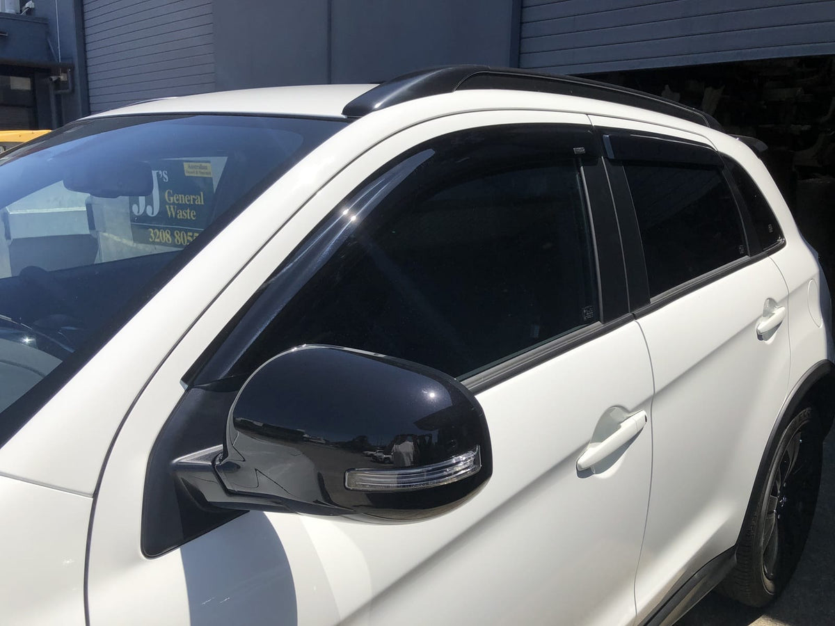 Installed View - Mitsubishi ASX (2010-2024): Premium Window Visors