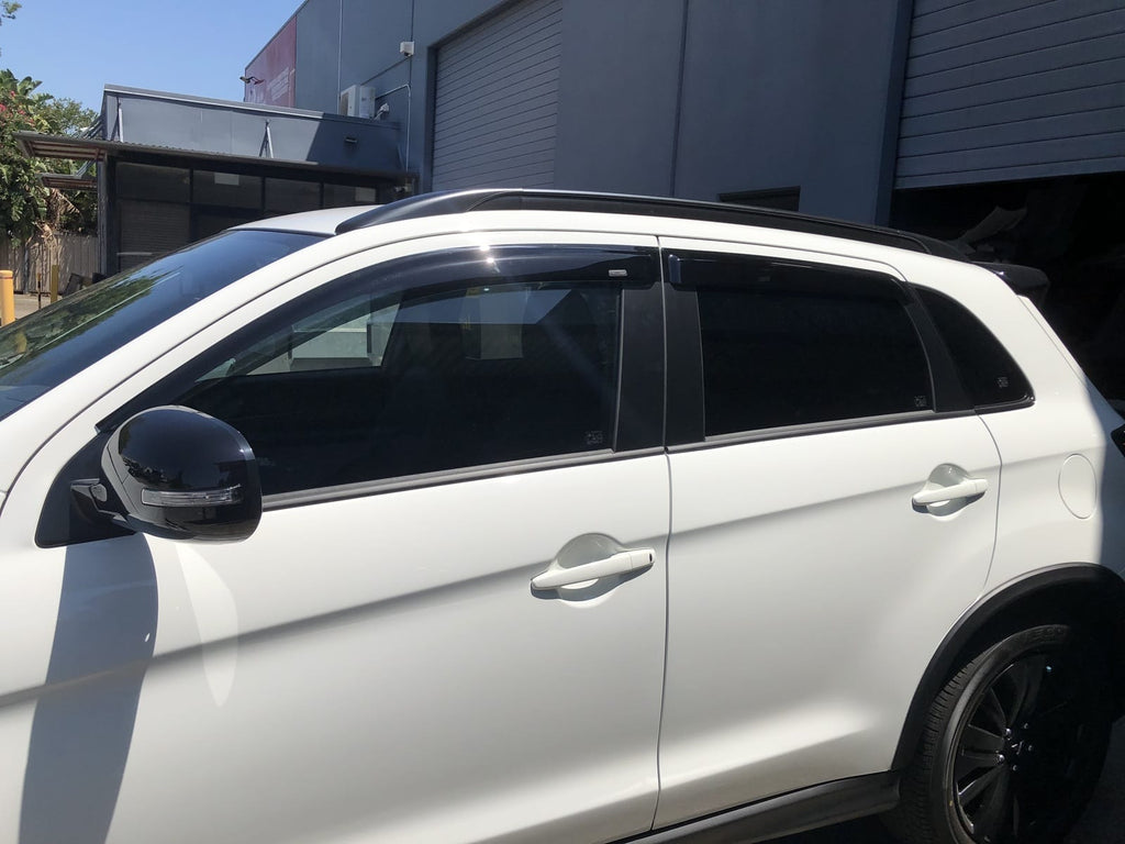 Installed View - Mitsubishi ASX (2010-2024): Premium Window Visors