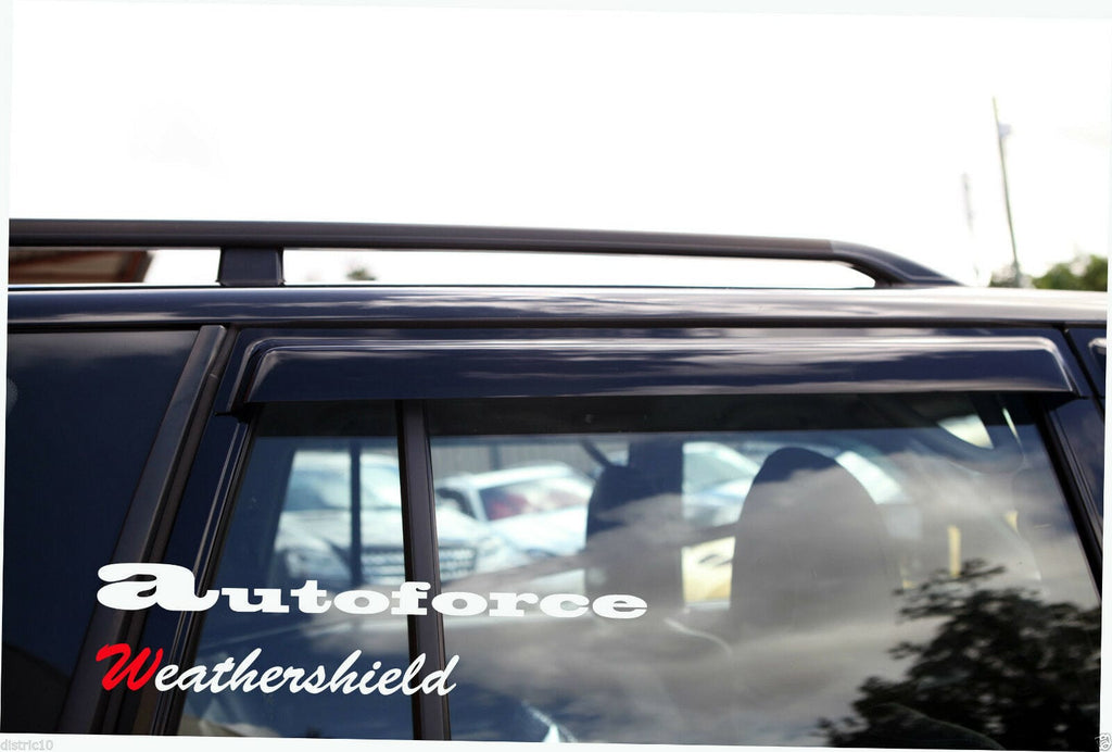 Installed View - Mitsubishi Challenger (1997-2005): Premium Window Visors