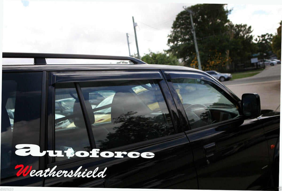 Installed View - Mitsubishi Challenger (1997-2005): Premium Window Visors