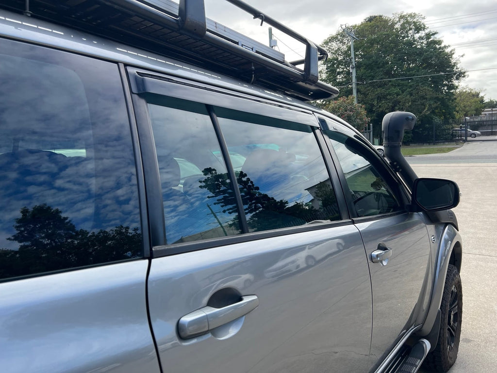 Installed View - Mitsubishi Challenger PB / PC (2009-2015): Premium Window Visors