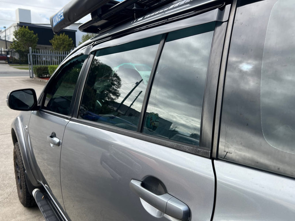 Installed View - Mitsubishi Challenger PB / PC (2009-2015): Premium Window Visors