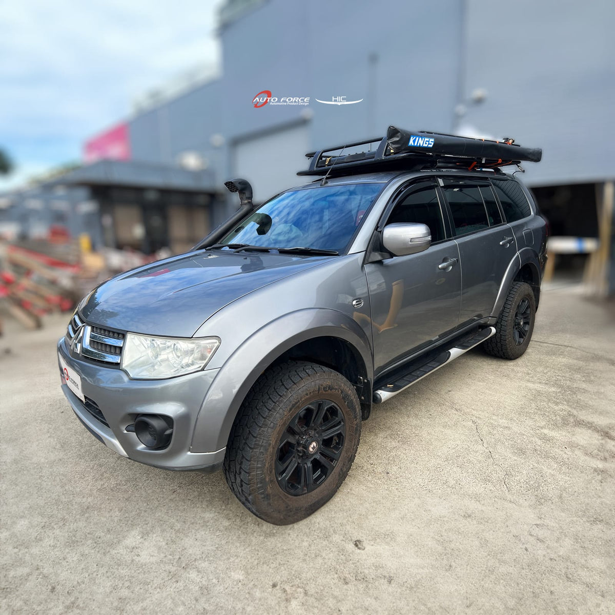 Installed View - Mitsubishi Challenger PB / PC (2009-2015): Premium Window Visors