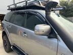 Installed View - Mitsubishi Challenger PB / PC (2009-2015): Premium Window Visors