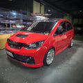 Installed View - Mitsubishi Colt (2006-2011): Bonnet Protector Guard