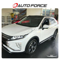 Installed View - Mitsubishi Eclipse Cross YA (2017-2022): Premium Window Visors with Chrome Trim