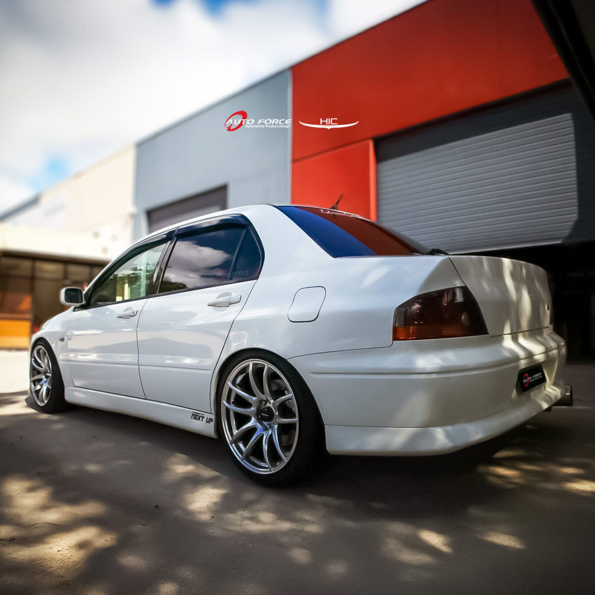 Installed View - Mitsubishi Evolution 7 / 8 / 9 (CT9A): Premium Window Visors