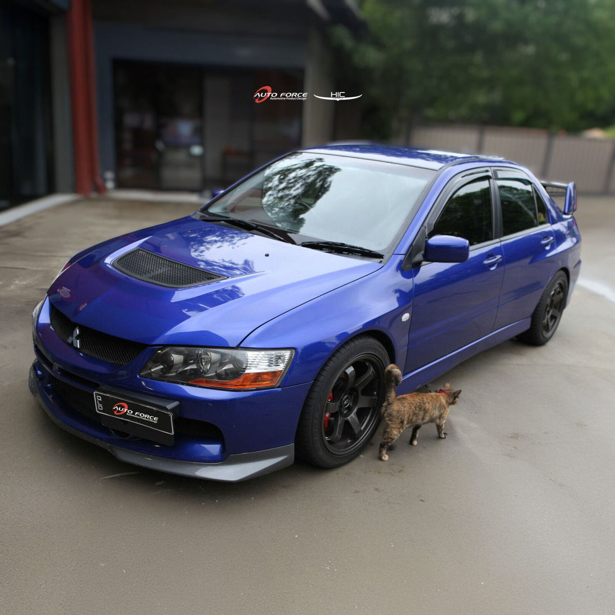 Installed View - Mitsubishi Evolution 7 / 8 / 9 (CT9A): Premium Window Visors
