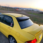 Installed View - Mitsubishi Evolution 7 8 9 Sedan (2001-2007): Premium Roof Spoiler