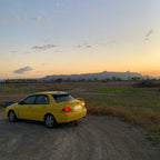 Installed View - Mitsubishi Evolution 7 8 9 Sedan (2001-2007): Premium Roof Spoiler
