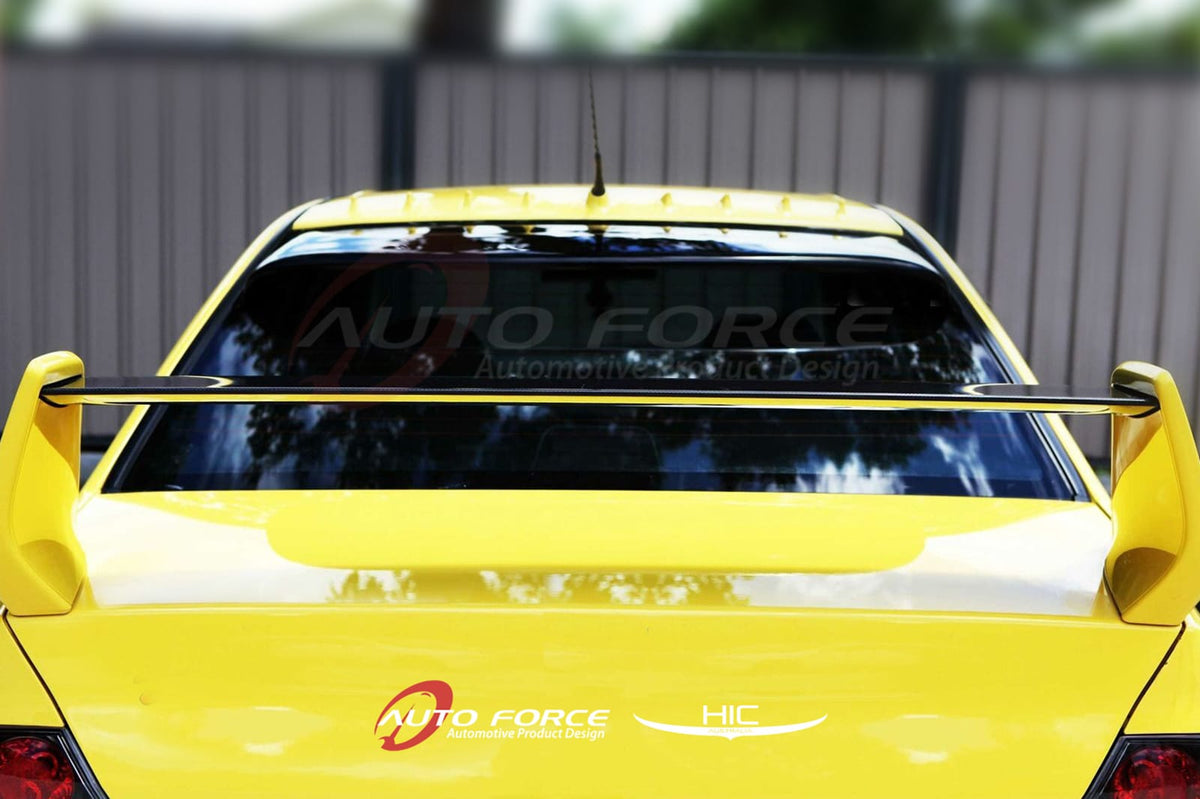Installed View - Mitsubishi Evolution 7 8 9 Sedan (2001-2007): Premium Roof Spoiler