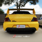 Installed View - Mitsubishi Evolution 7 8 9 Sedan (2001-2007): Premium Roof Spoiler