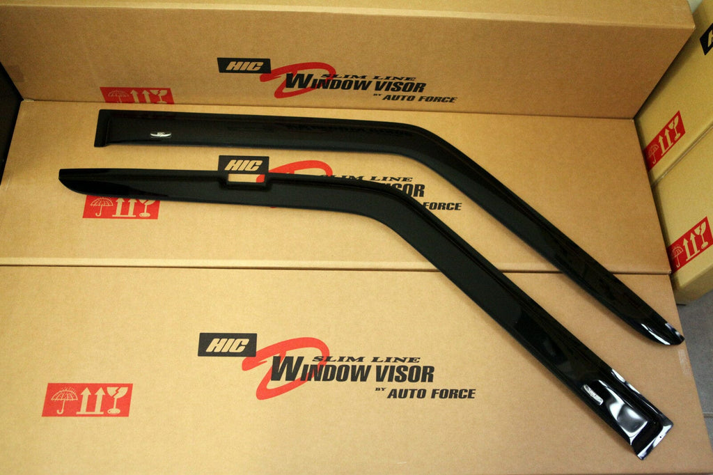 Installed View - Mitsubishi Express Van L300 (1986-2014): Premium Window Visors