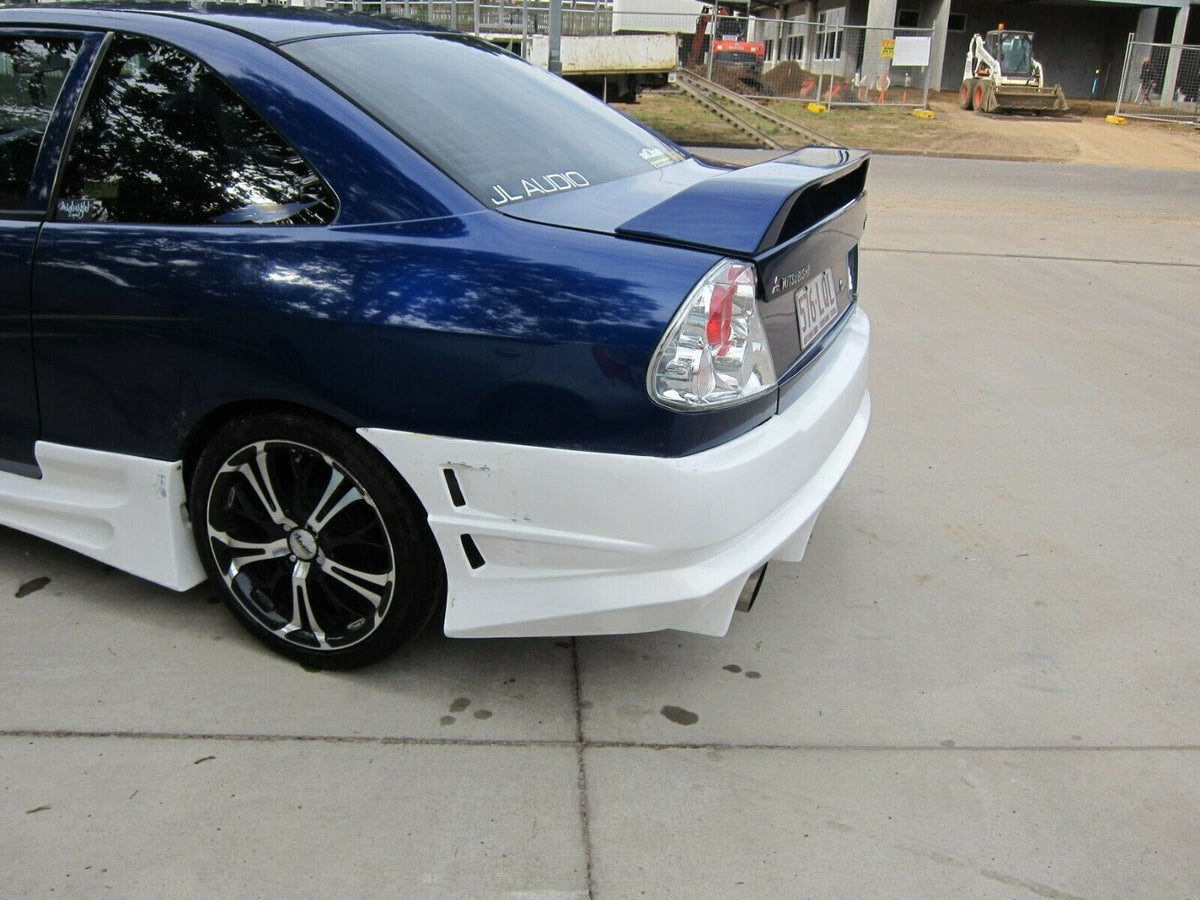 Installed View - Mitsubishi Lancer CE Coupe: Bomex Style Rear Bumper
