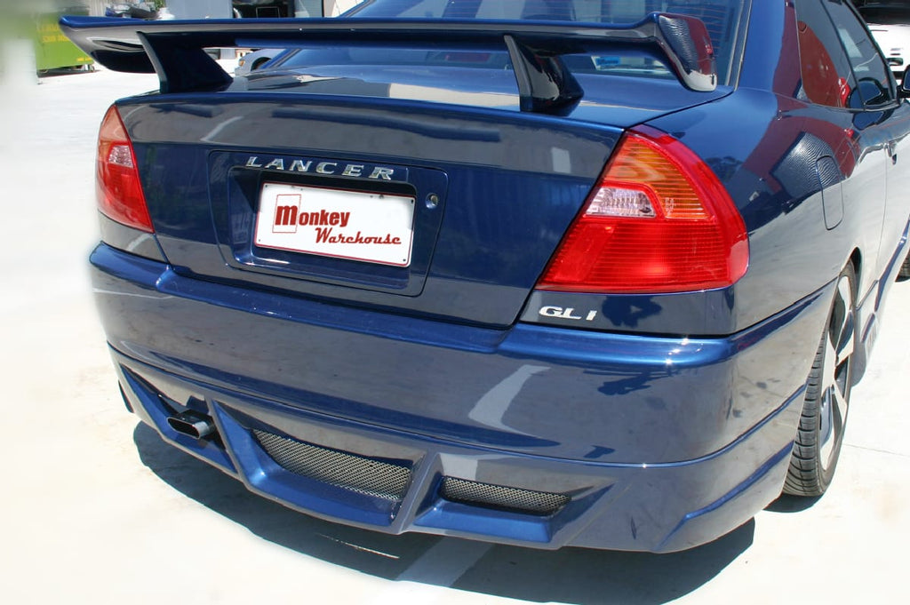 Installed View - Mitsubishi Lancer CE Coupe: Droid Style Rear Lip