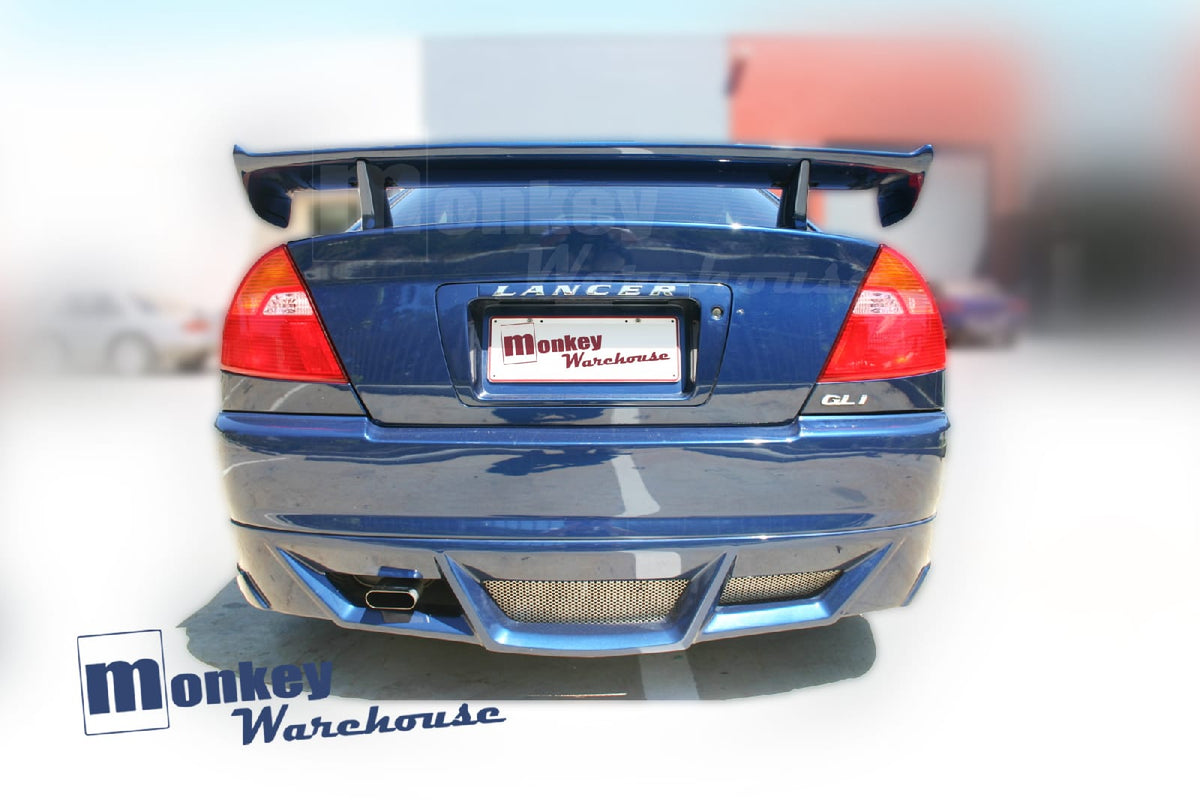 Installed View - Mitsubishi Lancer CE Coupe: Droid Style Rear Lip