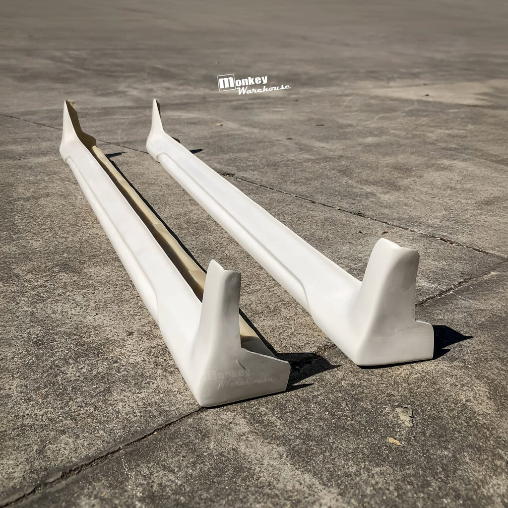 Installed View - Mitsubishi Lancer CE Coupe: Evo 6 Style Side Skirts