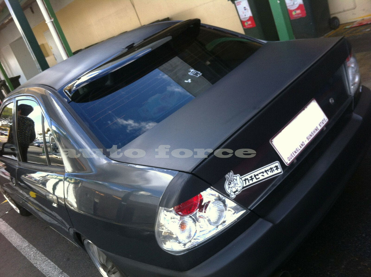 Installed View - Mitsubishi Lancer CE Sedan (1996-2000): Premium Roof Spoiler