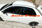 Installed View - Mitsubishi Lancer CH Sedan (2003-2007): Premium Window Visors