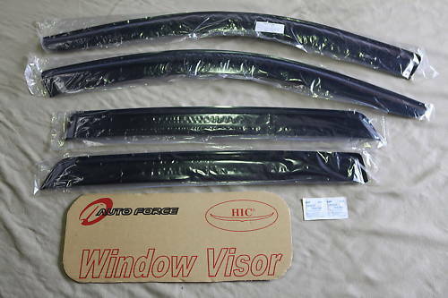 Installed View - Mitsubishi Lancer CH Sedan (2003-2007): Premium Window Visors