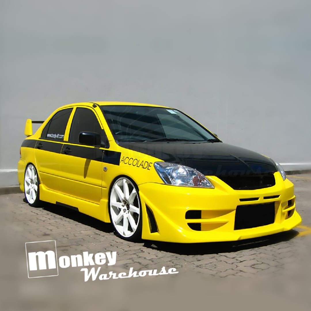 Installed View - Mitsubishi Lancer CH Sedan: Accolade Style Front Bumper