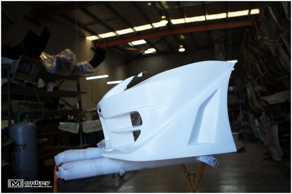Installed View - Mitsubishi Lancer CH Sedan: Accolade Style Front Bumper