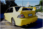 Installed View - Mitsubishi Lancer CH Sedan: Accolade Style Rear Bumper