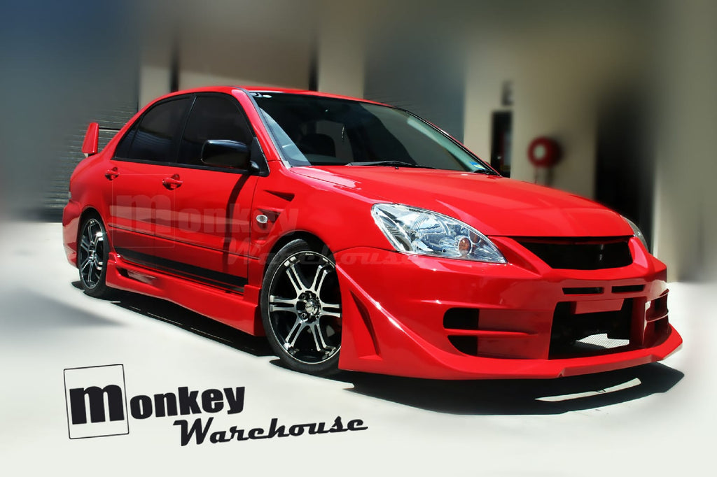Installed View - Mitsubishi Lancer CH Sedan: Accolade Style Side Skirts