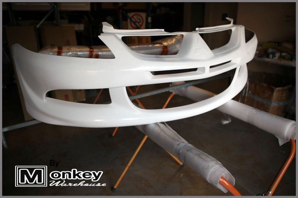 Installed View - Mitsubishi Lancer CH Sedan: Evo 8 Style Front Bumper