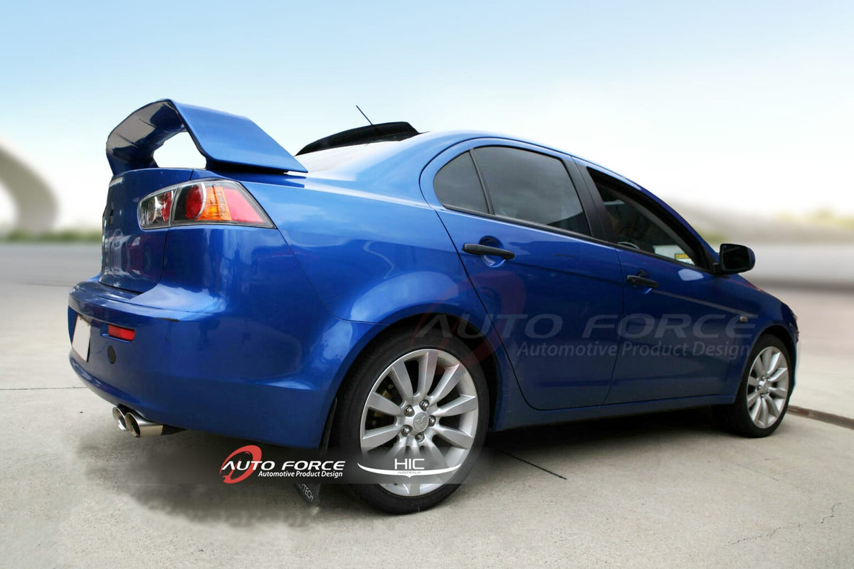 Installed View - Mitsubishi Lancer CJ CF CX CY Sedan (2007-2022): Premium Roof Spoiler