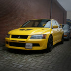 Installed View - Mitsubishi Lancer Evolution 7: Evo 7 Style Front Bumper