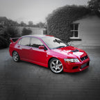 Installed View - Mitsubishi Lancer Evolution 7: Evo 7 Style Front Bumper