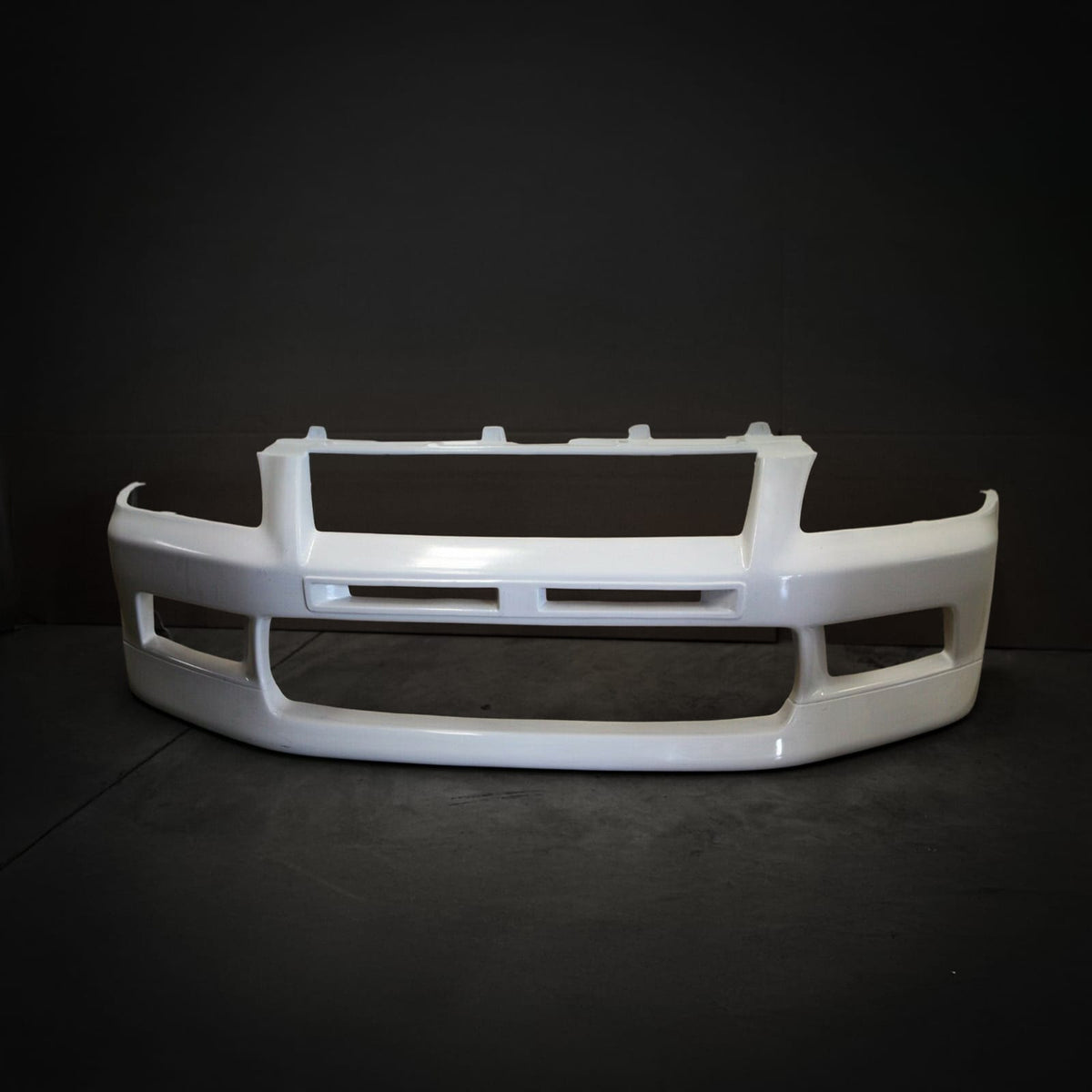 Installed View - Mitsubishi Lancer Evolution 7: Evo 7 Style Front Bumper