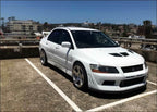 Installed View - Mitsubishi Lancer Evolution 7: Evo 7 Style Front Bumper