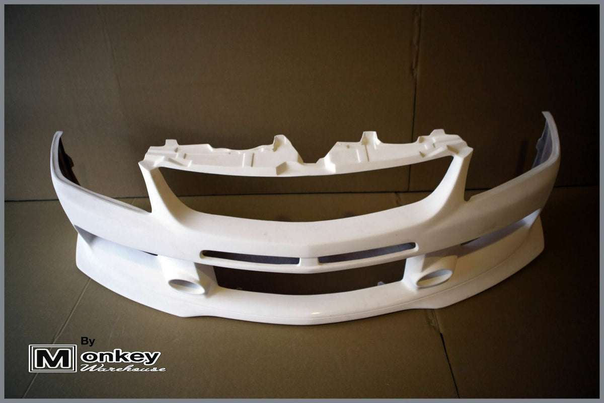 Installed View - Mitsubishi Lancer Evolution 8/9: Evo 9 Style Front Bumper