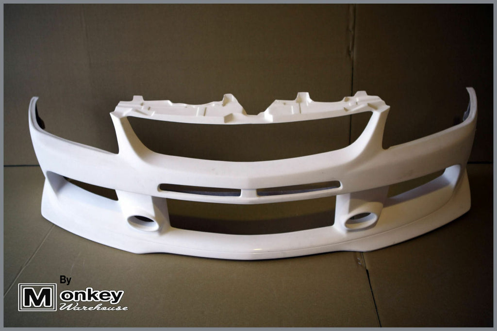 Installed View - Mitsubishi Lancer Evolution 8/9: Evo 9 Style Front Bumper
