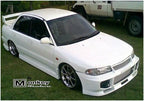 Installed View - Mitsubishi Lancer GSR CC: Evo 3 Style Front Bumper