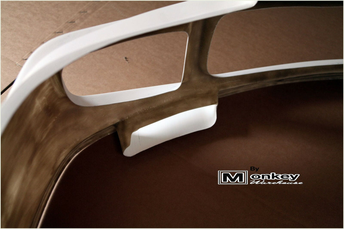 Installed View - Mitsubishi Lancer GSR CC: Evo 3 Style Front Bumper