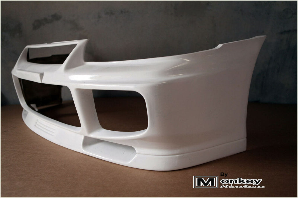 Installed View - Mitsubishi Lancer GSR CC: Evo 3 Style Front Bumper