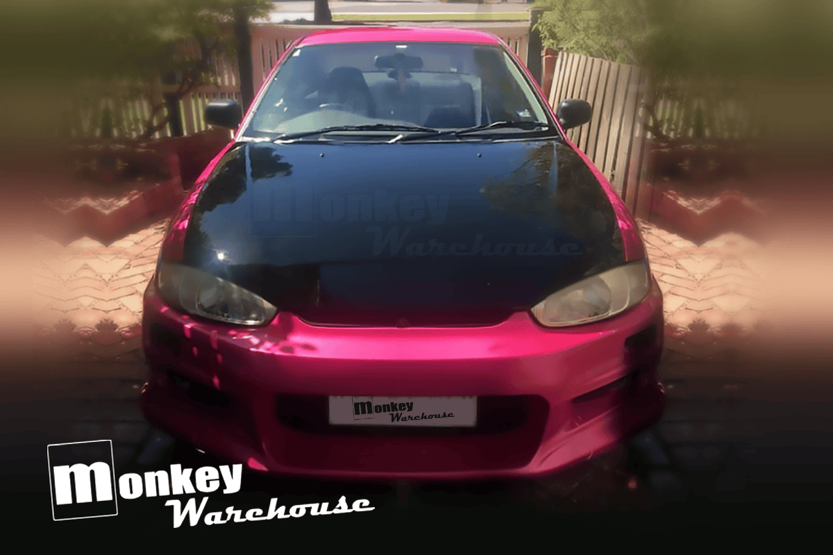 Installed View - Mitsubishi Lancer Mirage CE: Trial Style Front Bumper