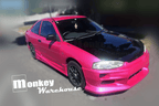 Installed View - Mitsubishi Lancer Mirage CE: Trial Style Front Bumper