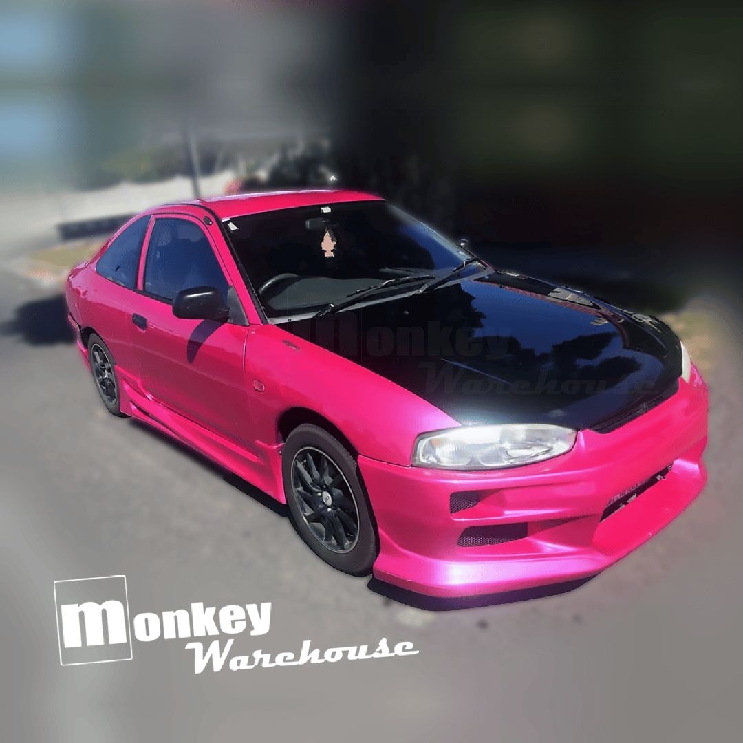 Installed View - Mitsubishi Lancer Mirage CE: Trial Style Front Bumper
