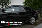 Installed View - Mitsubishi Lancer Sportback (2008-2017): Premium Window Visors