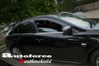Installed View - Mitsubishi Lancer Sportback (2008-2017): Premium Window Visors