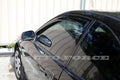 Installed View - Mitsubishi Mirage Hatch (1996-2003): Premium Window Visors