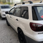 Installed View - Mitsubishi Outlander (2003-2007): Premium Window Visors