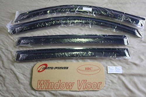 Installed View - Mitsubishi Outlander (2003-2007): Premium Window Visors
